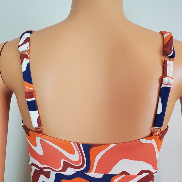 KNIX Deep V One Piece Swim Suit Heat Wave - Picture 6 of 9